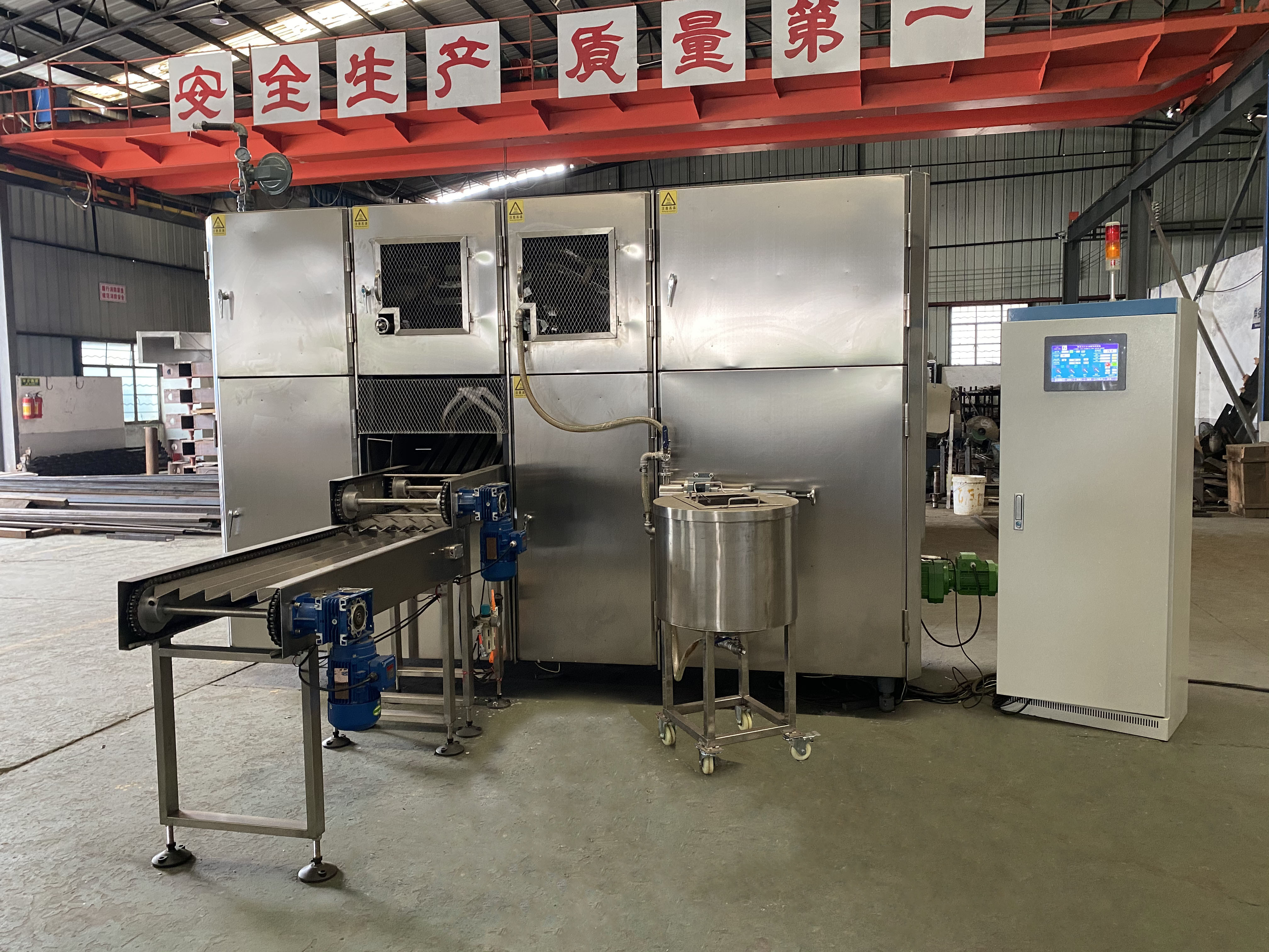 Quality Stain Steel 12000pcs/H Waffle Cone Making Machine PLC Controlled for sale