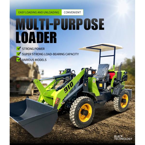 Manufacturer Mini Loader 4WD Tractor with Front End Loader and Small Mini Wheel Loader