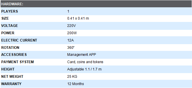 APP Management Panda Virtual Simulator , Adjustable Height 9DVR Simulator