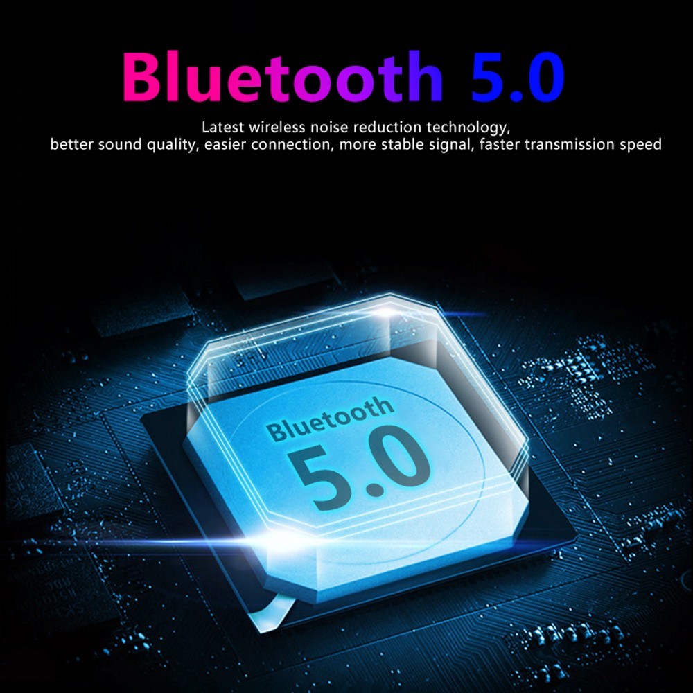 Tws Bluetooth 5.0 9d Stereo Earphone Wireless Earphones Ipx7 Waterproof Earphones (with 3300mAh LED Smart Power Bank Phone Holder)
