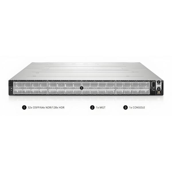 Quantum-2 QM9700 1U NDR 400G 64 Ports 32 OSFP Ports 2 NDR InfiniBand Network Internet Smart Switch