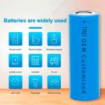Portable Low Temperature Lithium Battery 2500mah Rechargeable 18650 Cell