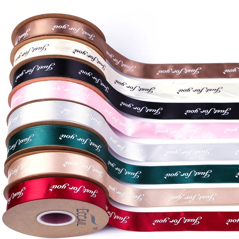 25MM Just For You Printed Polyester Ribbon For Wedding Christmas Party Decorations DIY Bow