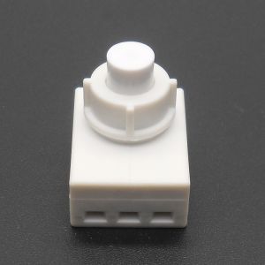 Telecommunications Low Profile Push Button Switch With 3 Hole Terminal