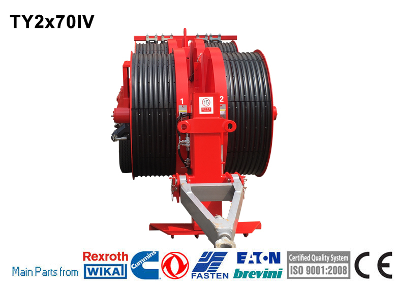 Conductor Stringing Equipment TY2x70IV Hydraulic Electric Cable Tensioner