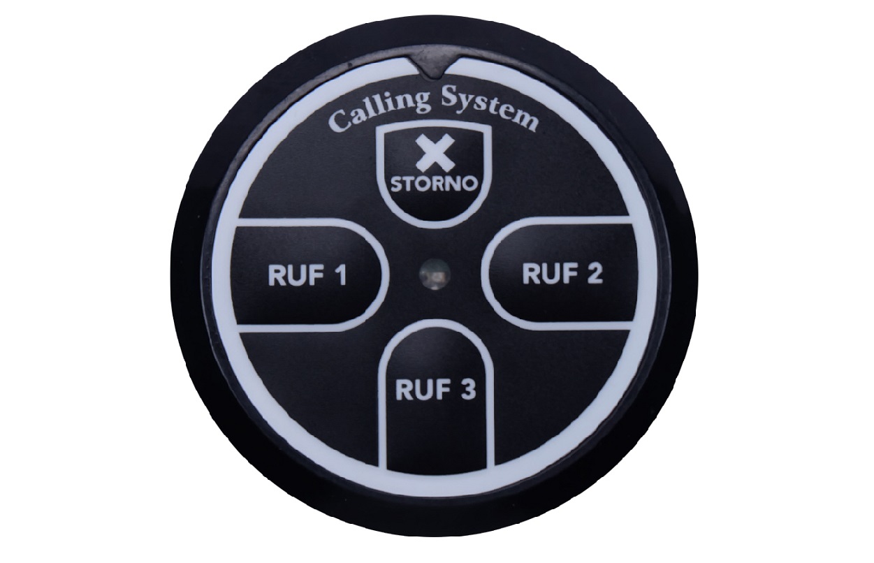 Wireless calling system for shopping center with service call bell button and wrist watch pager