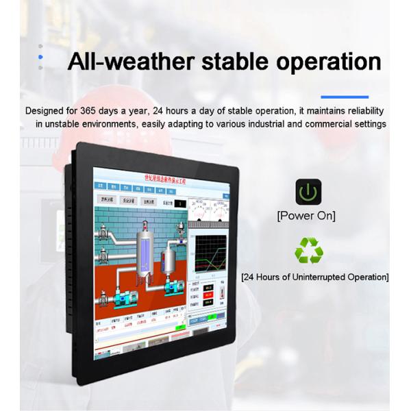 21.5 inch IP65 Waterproof Industrial Embedded Display Touch Screen Capacitive Resistance Mini PC Fanless HD LCD Screen