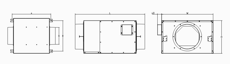 Metal Pressurized Fresh air Duct Pipe Fan Ventilation Unit Ducted Ventilation System