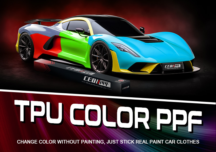 TPU Color Changing PPF Self Healing Car Wrap Film 6.5mil