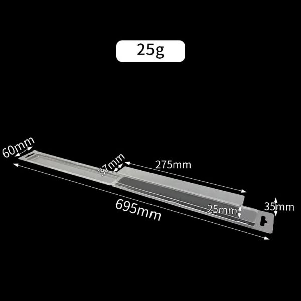 Customized Disposable Transparent Plastic PET Mini Rectangular Clamshell Blister Box With Handle Holes