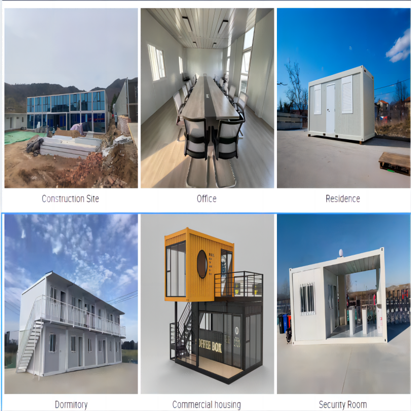Detachable Container Galvanized Steel Frame Prefab Casa for Mobile Housing or Office