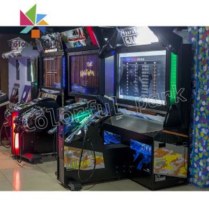 220V Shooting Arcade Machines , Bilingual Ghost Gun Shooting Game