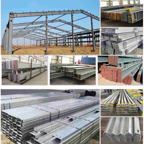 Stable Prefab Steel Structure Building Metal Frame Workshop With Administration Office