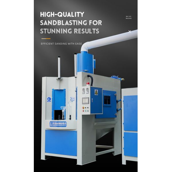 Compact Automatic Sandblaster with Cartridge Dust Collector
