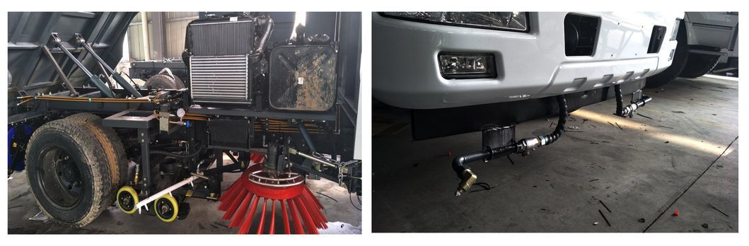 Dongfeng Road Washing and Sweeping Vacuum Sweeper Street Cleaning Truck