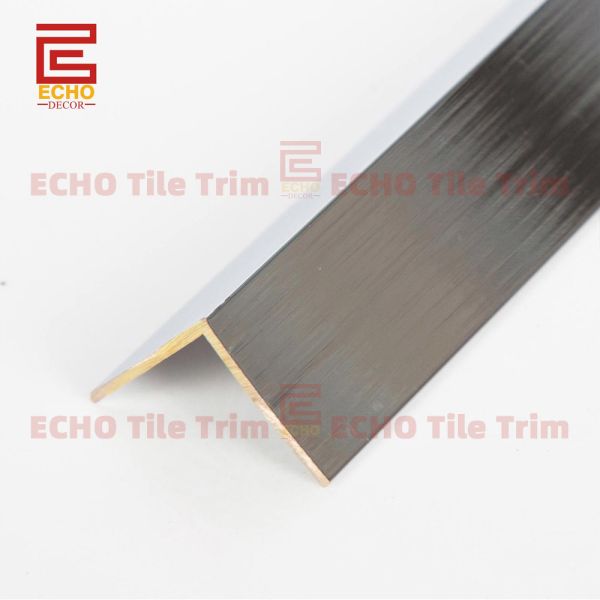 Polished Brass Profile L Shape Outside Corner Edging Trim For Tiles