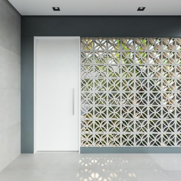 White Ventilation Brick Lightweight Decorative Cement Block for Wall Screen Concrete Masonry Block