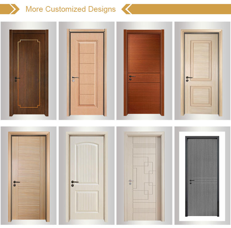 Manual Complete Solid Wood Door Set With Frame Screen Modern Interior Door