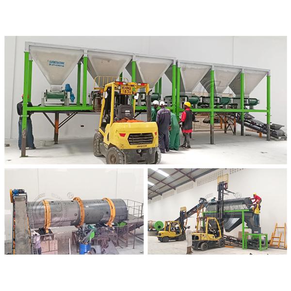 Complete NPK Rotary Drum Fertilizer Making Machine Line