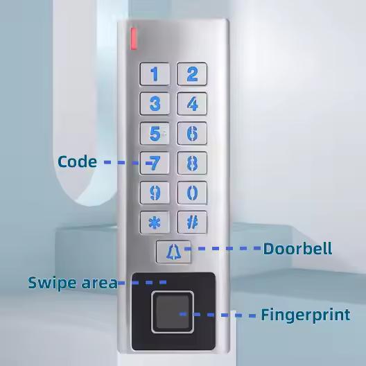 Weatherproof Outdoor Wifi Tuya App Standalone Metal Keypad Access Control