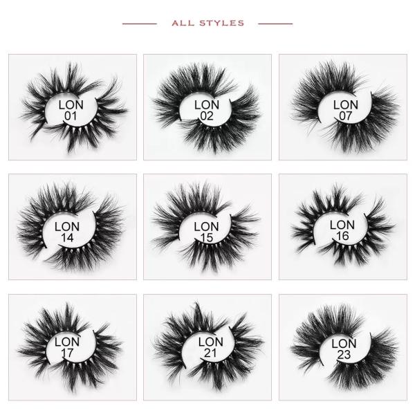 Recyclable 3D 25mm Cruelty Free Magnetic Eyelashes With Regular Packaging