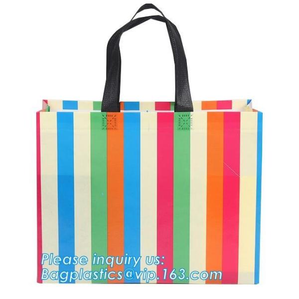 Eco friendly custom slogan laminated pp non woven bag with private logo, Home textile packaging non woven bag for bed sh