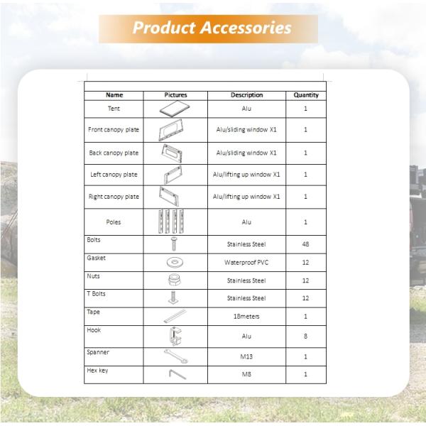 Offroad Pick Up Truck Soft Top Canopy with Folding Operation and Stadard Design