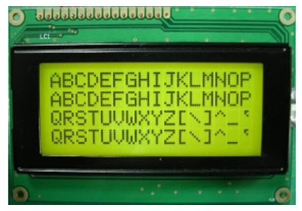Quality STN Yellow Green Positive1604 Character LCD Display Module COB 16x4 for sale
