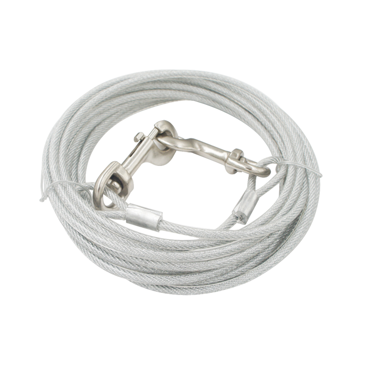 Resistance Plastic Covered Steel Cable PVC Coated Galvanized Steel Wire Rope