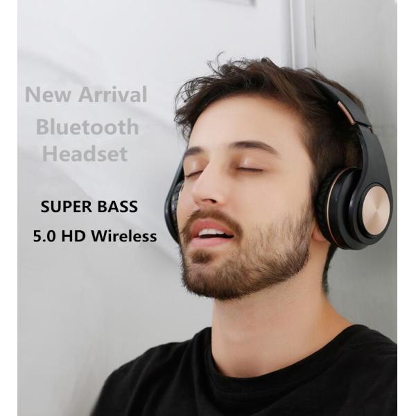 A1 Bluetooth headphones 5.0 Wireless Headset Foldable TF Card FM Universal Stereo Headphone