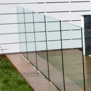 Quality Frameless Deck Railing Glass Systems 10mm Transparent Tempered for sale