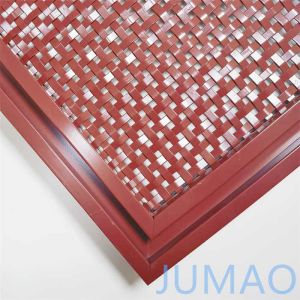 Quality Square Hole Cabinet Door Inserts Metal Wire Mesh ODM for sale