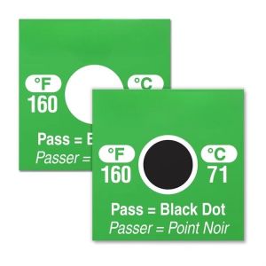 Quality Irreversible Oilproof Waterproof Temperature Sensitive Labels 40-180℃ for sale