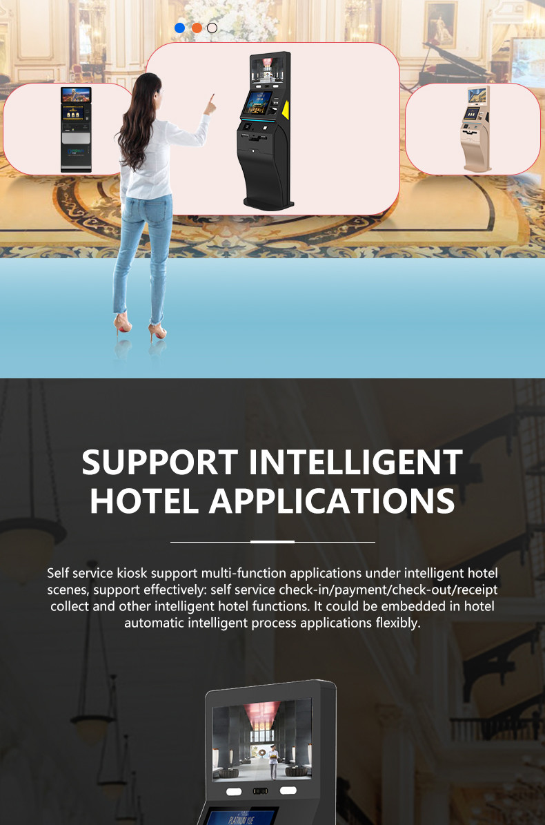 Hotel Card Reader Self Service Check In And Check Out Terminal