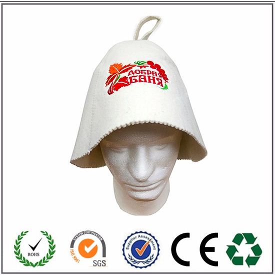 Customed wool felt sauna hats