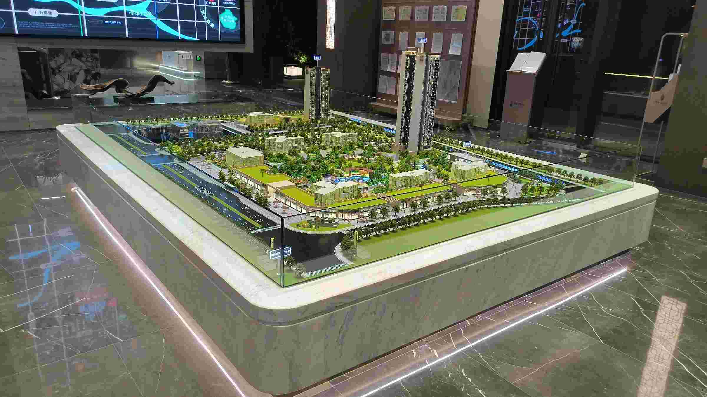 Residential Architectural Site Model Real Estate Scale Model 1:150