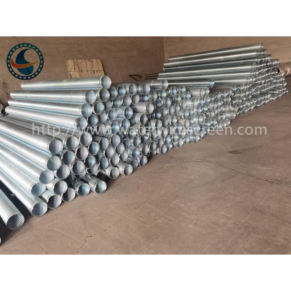 Q195 Low Carbon Galvanised 168mm Water Wire Screen With Bevel Welded Rings