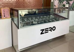 Quality Gelato Display Cabinet Scoop Display Ice Cream Freezers With GN Pans for sale