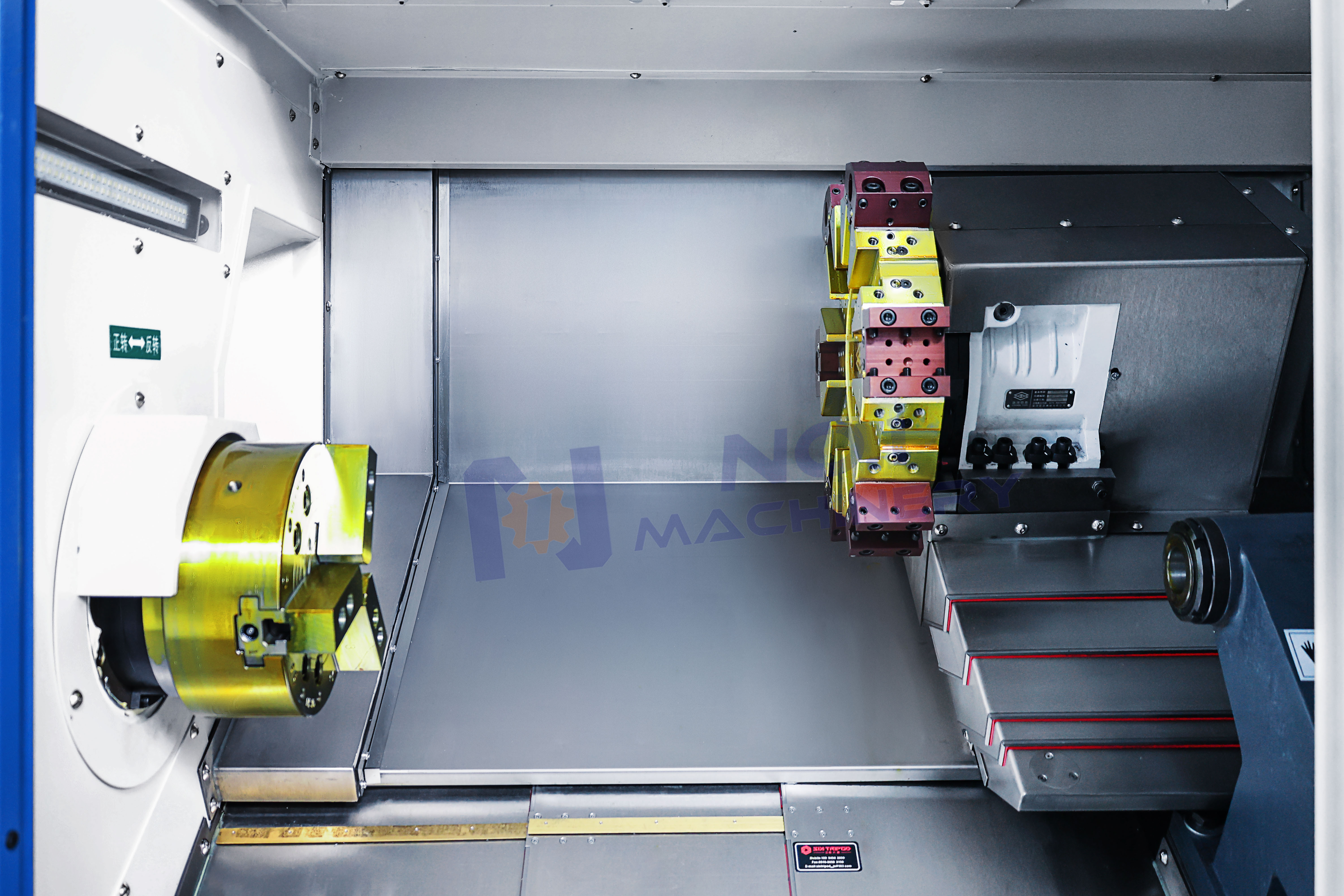 TCK50A Slant Bed CNC Lathe Machine With Light Duty Turning And Milling Function