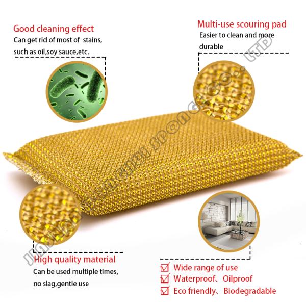 Commercial Stainless Steel Sponge Scrubber Rust Resistant