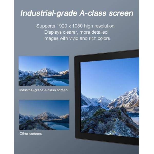 Industrial 21.5 Inch RS232 All-In-One Computer IP65 Waterproof I3 I5 J1900 CPU Outdoor High-Brightness Industrial PC