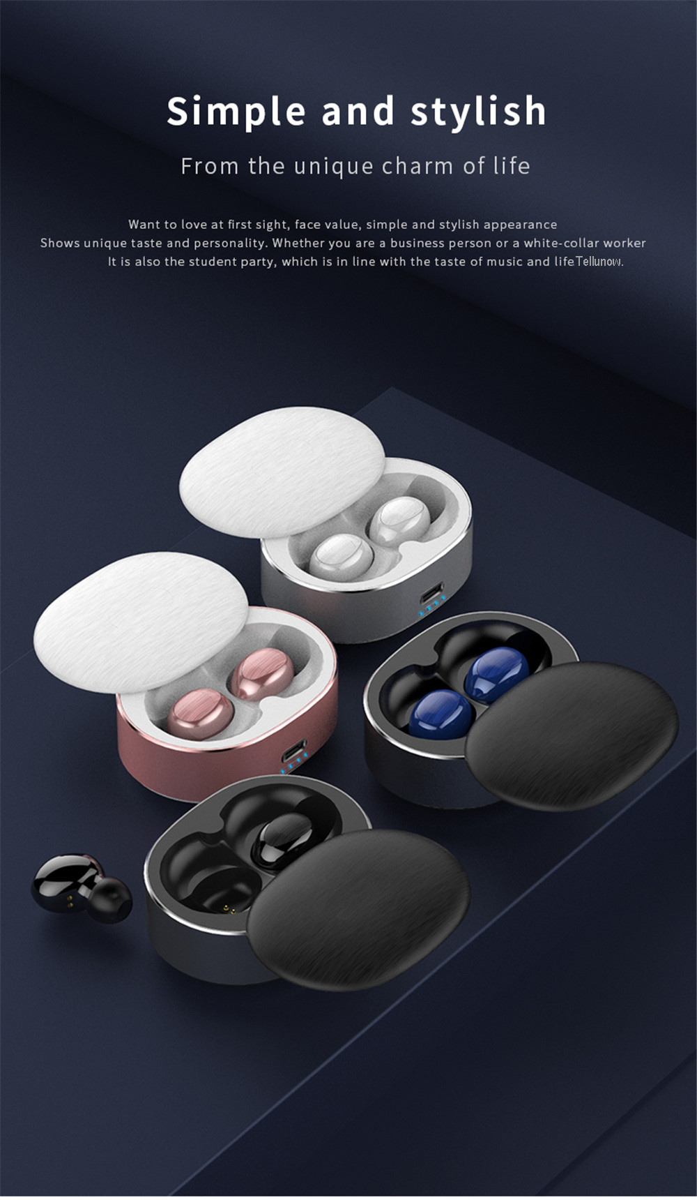 Tws Mini Wireless Bluetooth Earbuds Sports Earphones (With Charging Box, For iPhone Android For Samsung Xiaomi Huawei)