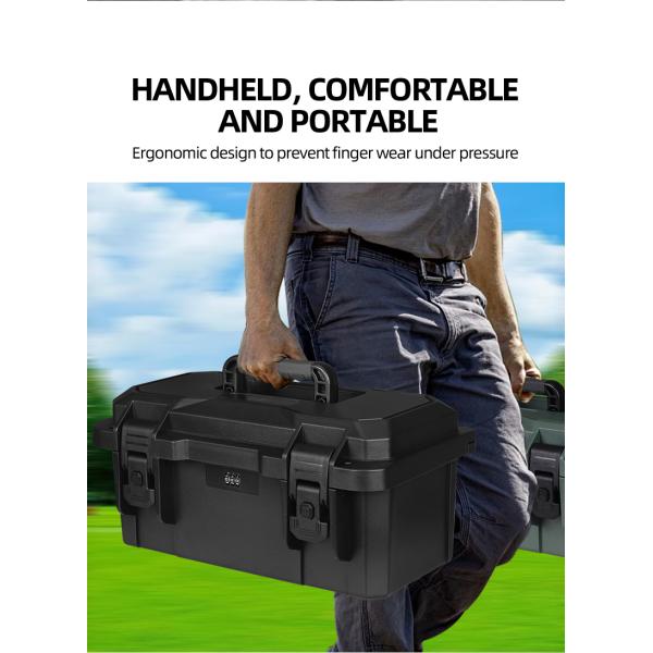 Rugged Plastic Tool Case with IP67 Waterproof Protector Box 6200 Series and OEM Support Inner Size 370*170*170 25 135