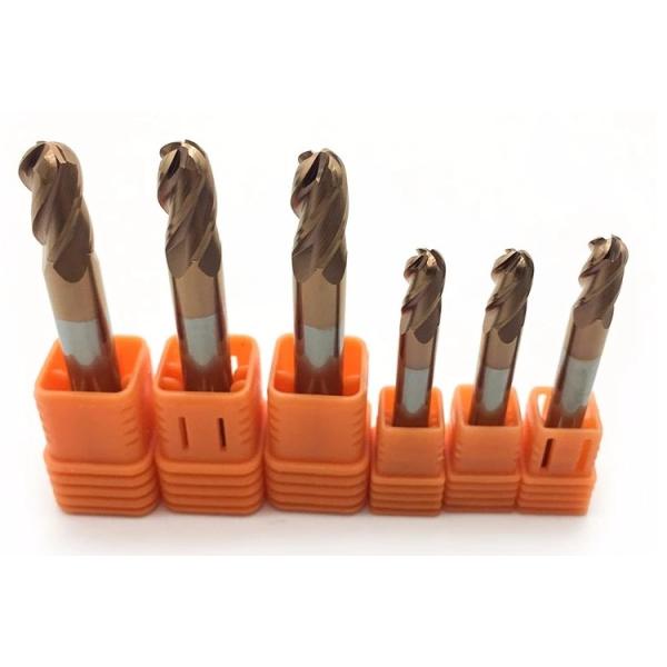 Solid Tungsten Carbide Cnc Round Spherical Ball Nose End Mill