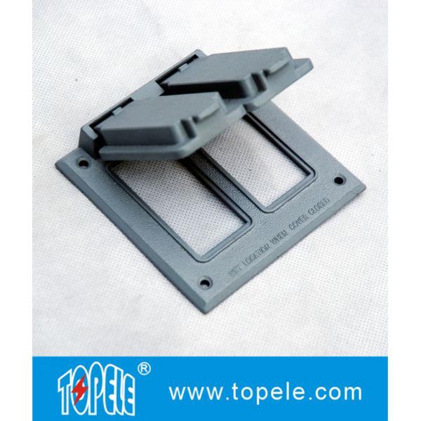 Aluminum Powder-coated Weatherproof Electrical Boxes Self-closing Outlet Covers