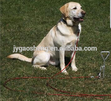 Heavy Duty Dog Tie Out Cable and Stake for Dogs up to 90 Lbs Anti-Bite Steel Wire Rope leash for Dog