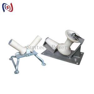 China Cable Turning Radius Wire Pulling Rollers V Shaped Nylon Sheave on sale