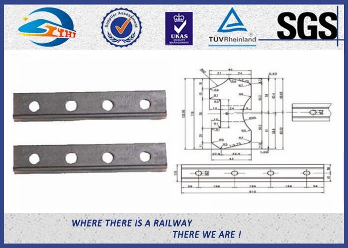 Steel 50# Rolled Railway Fish Plate Connecting Rails Cast Rail Joint Bar