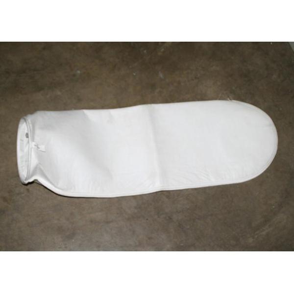 Nonwoven Punched 50 / 150 Micron Filter Bag Polypropylene / Polyester Steel Ring