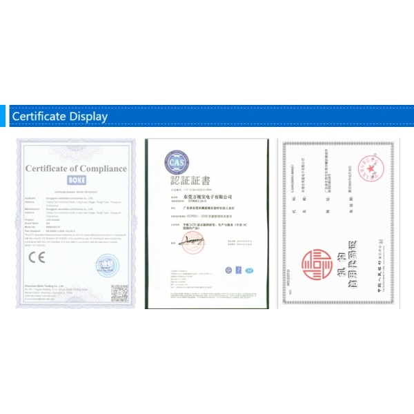 Customization LCD display screen transparent 7 segment lcd TN